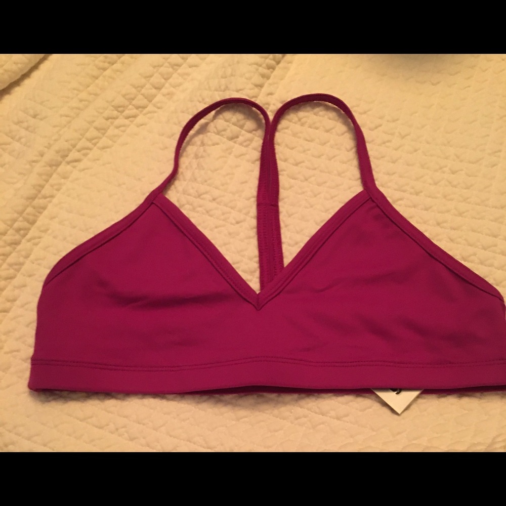 Gigi Active Fuscia microlite Bra Small
